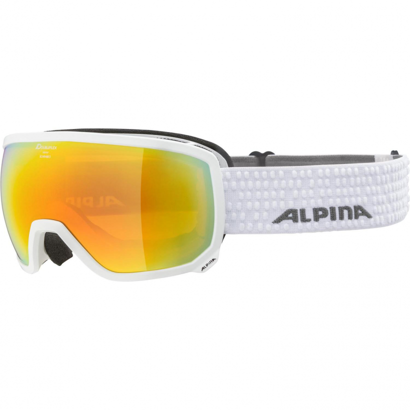 Очки Горнолыжные Alpina 2019-20 Scarabeo White Hm Red Sph. S2 (арт. A7256812) - 